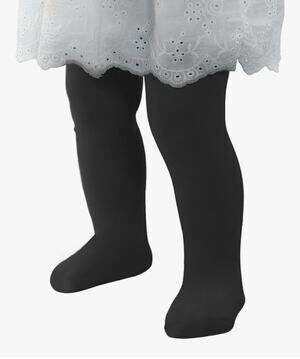 Zando Ultra Soft Girls Ballet Tights Black Size 4-6Y